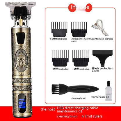 Electric Carving Hair Clipper Optical Head Electric Clipper