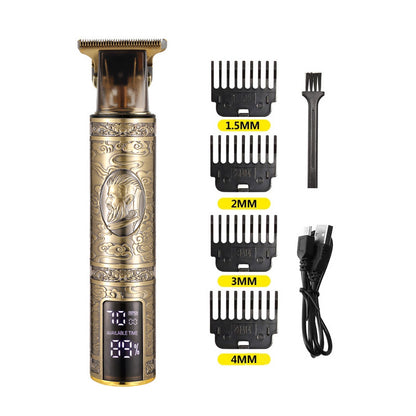 Digital Display Electric Stainless Steel Hair Clipper