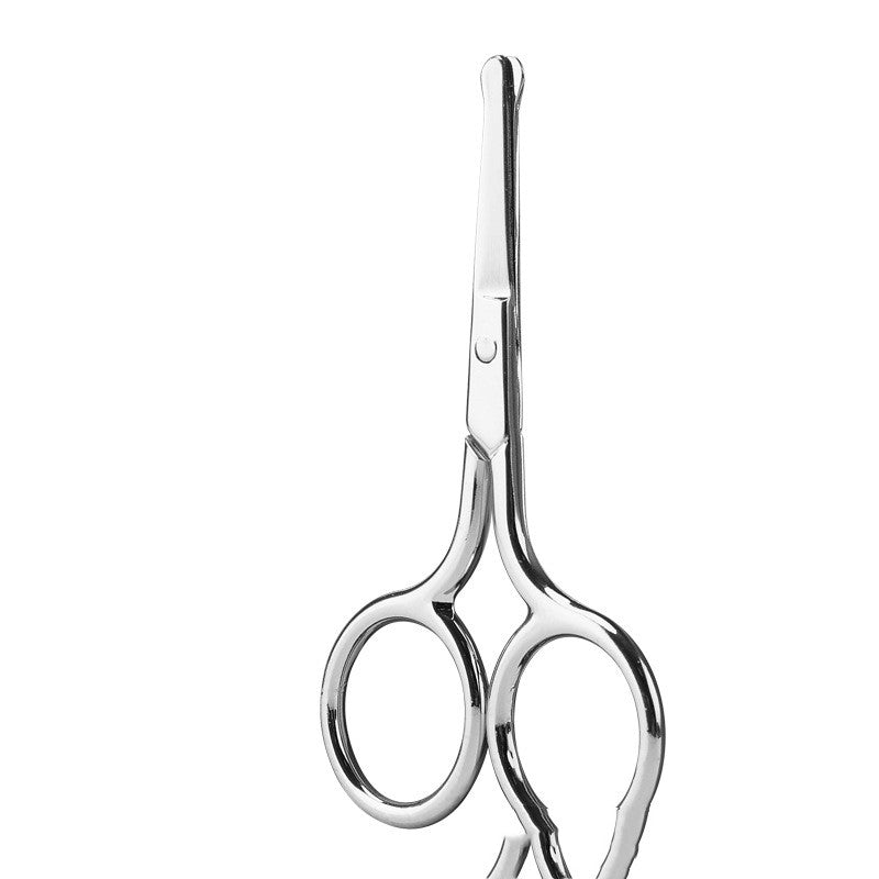 Stainless Steel Diamond Black Round Nose Hair Scissors