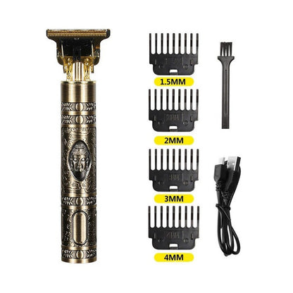 Trim Electric Metal Hair Clippers Buddha Head Dragon And Phoenix