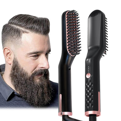 Men's multi-function straight hair comb