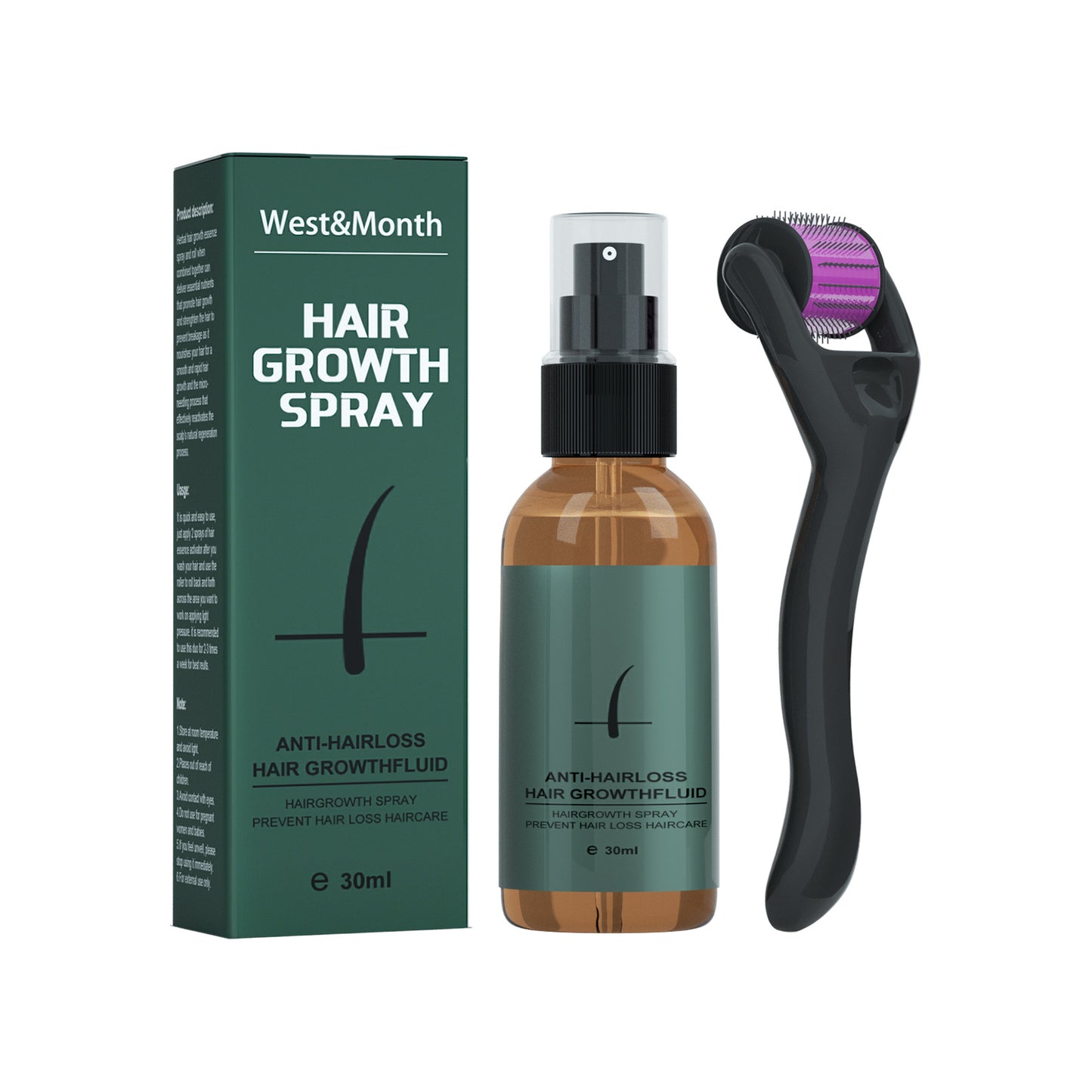 Beard Growth Spray Set Nourishing Moisturizing