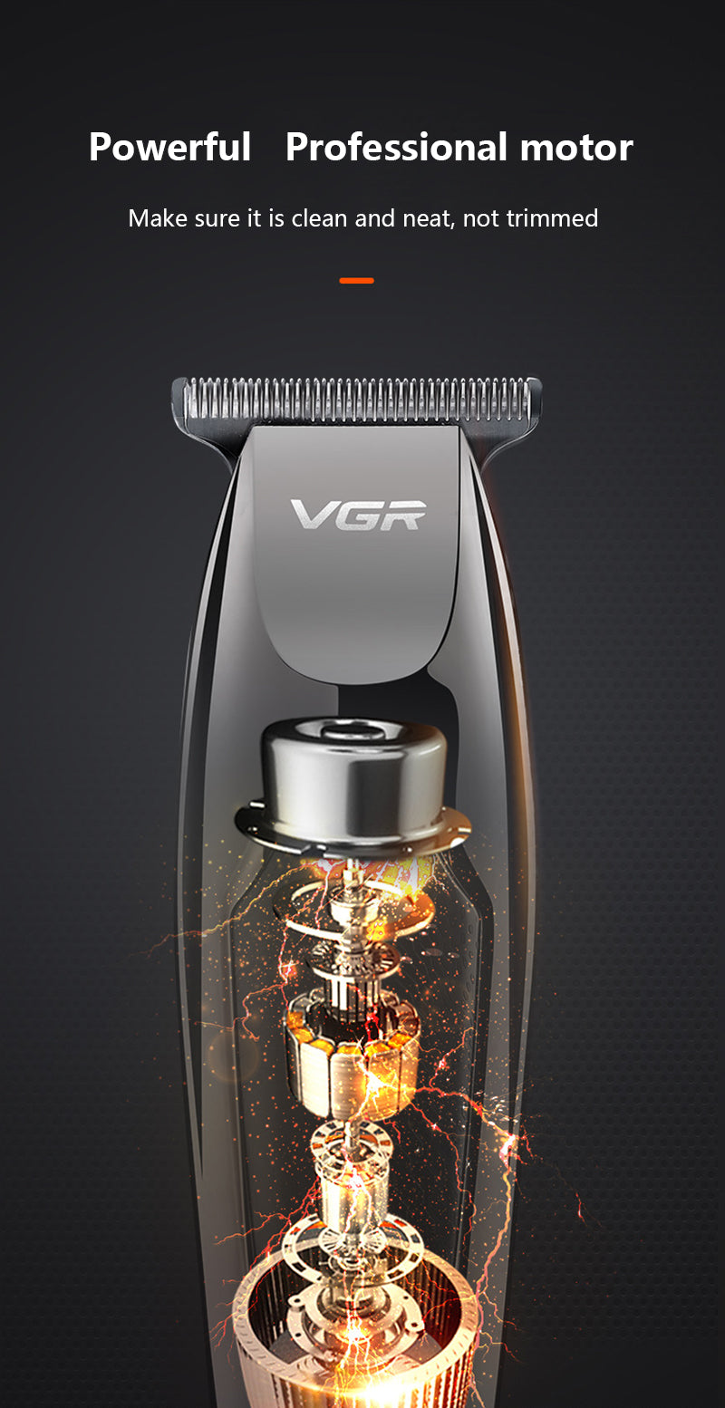 V30 Professional Waterproof Hair TrimmerDisplay Men's Hair Clipper