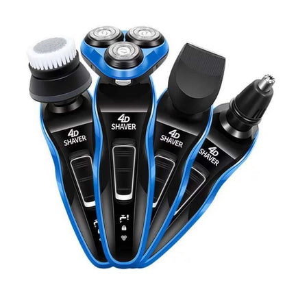 Multifunctional dry / wet 4 in 1 male electric shaver