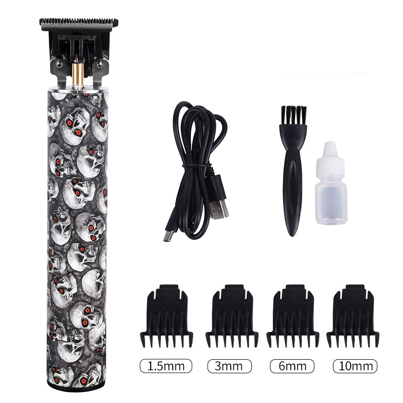 Mini Hair Clipper Rechargeable Waterproof Red Skull Design Cordless Fo mini-hair-clipper-rechargeable-waterproof-red-skull-design-cordless-fo