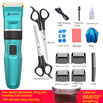 Home Children's Fashion Simple Hair Clipper Suit