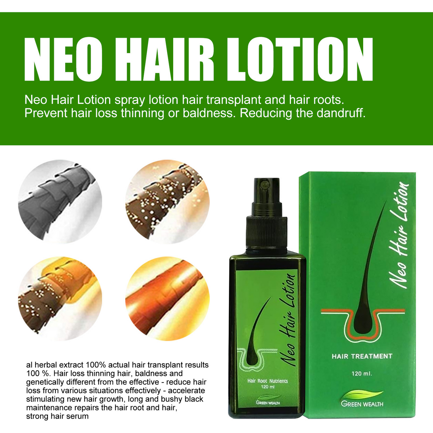 Hair Lotion Paradise Made in Thailand oil Spray