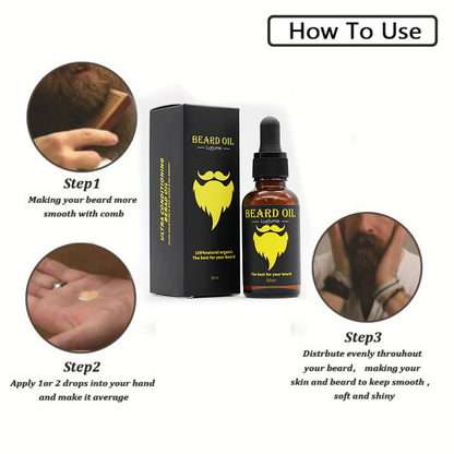 Special Offer Natural Accelerate Facial Hair Grow Beard Oil Men Grooming