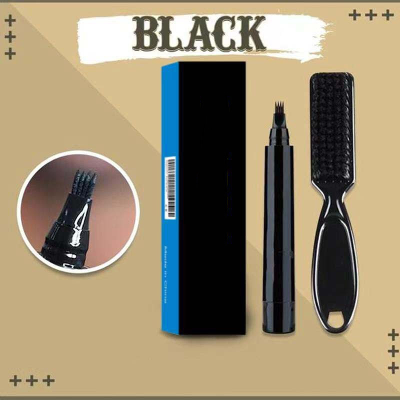 Best Seller Waterproof Black Beard Pen Beard Filler Pencil And Brush