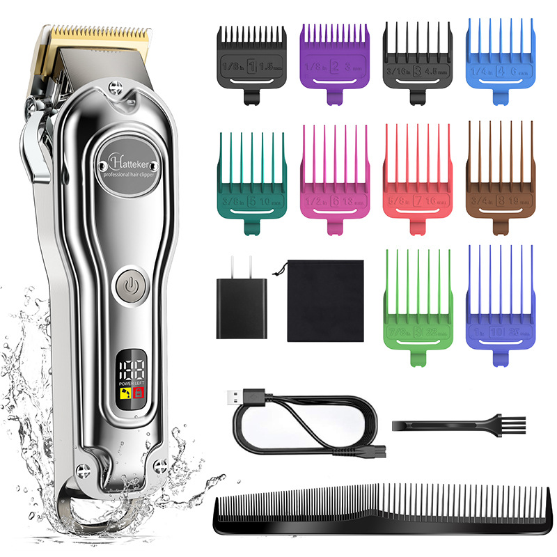 Professional Hair Clippers Beard Trimmer Men Cordless Barbers Grooming