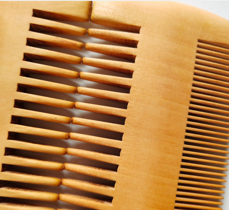 Simple Retro Double-sided Peach And Beech Comb