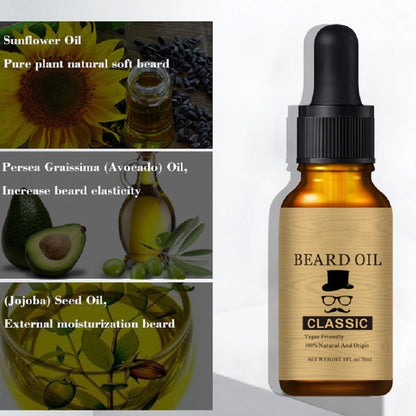 Men's Beard Care Suit Beard Oil Nourishing