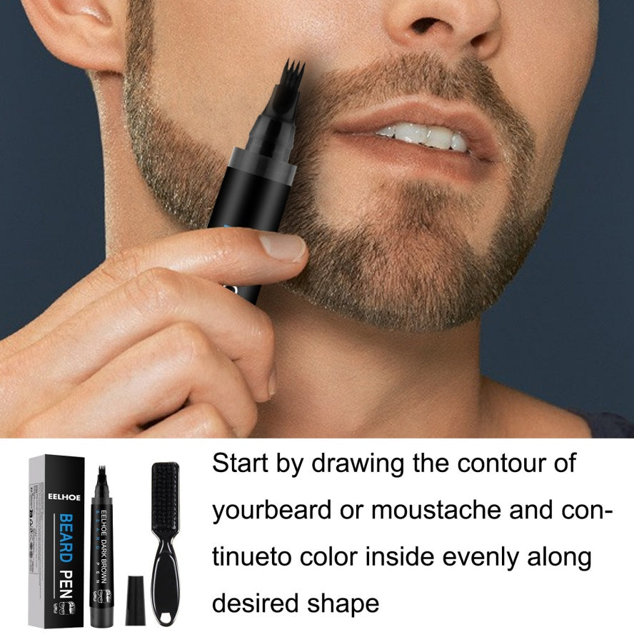 Beard Filling Pen Set, Waterproof, Sweat-proof