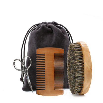 Grate Comb Pig Bristles Oval Brush Styling Comb