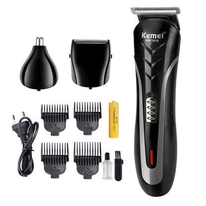 Household electric hair clipper set