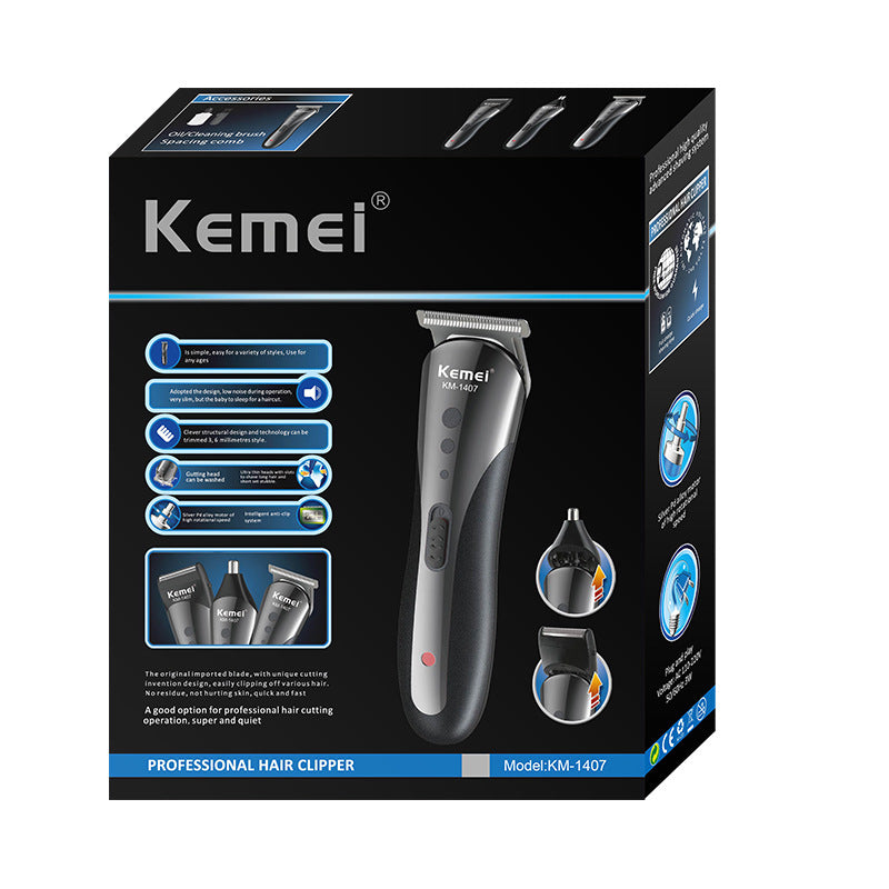 Kemei multifunctional electric hair clipper