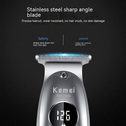 Aluminum Alloy Body With LCD Panel Hair Clipper KM-1948