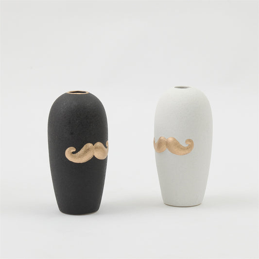 Creative Beard Ceramic Quiet Wind Decoration Crafts