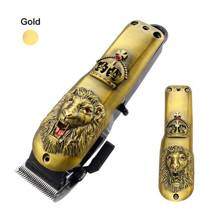 Retro zinc alloy lion and skull clipper cover