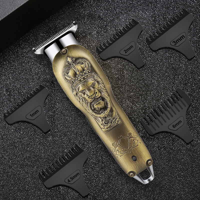 Metal Retro Oil Head Electric Hair Clipper