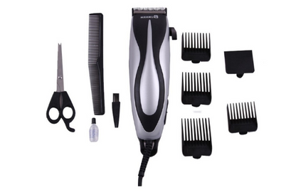 Adult children with wire hair clipper