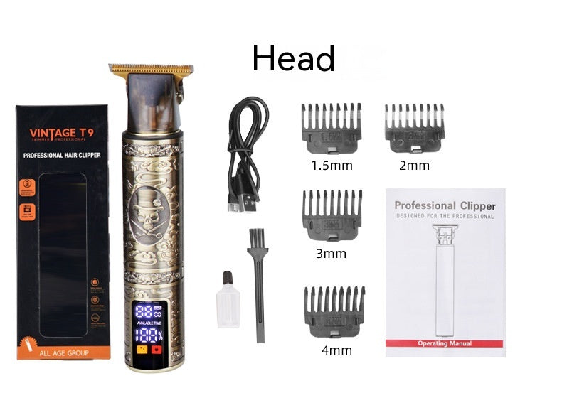 Rechargeable Large Screen Digital Display Household Electric Hair Clipper