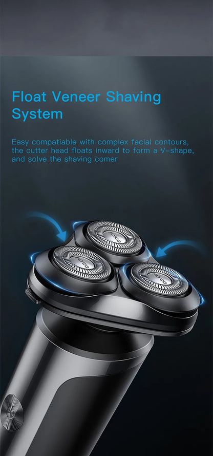 Electric Rechargeable Shaver, Full-Body Washable, Floating Razor