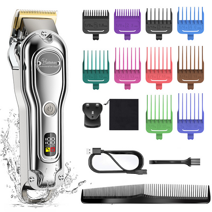 Professional Hair Clippers Beard Trimmer Men Cordless Barbers Grooming