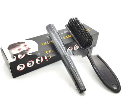 Beard Filling Pen Kit Barber Pencil With Brush Male Tool Hair Eyebrow