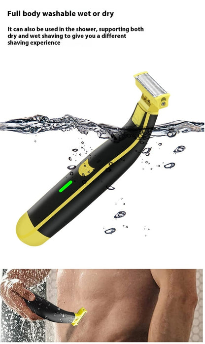 Men's Shaver USB Charging Fully Washable Shaver Leg Hair Facial Electric Shaver