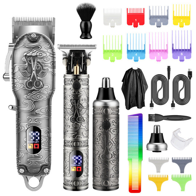 Retro Electric Hair Clipper Set