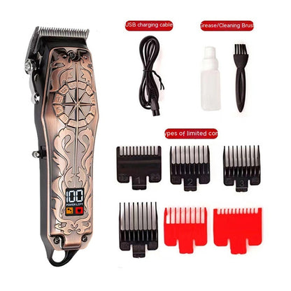 LCD Digital Display High-power Men's Electric Clipper