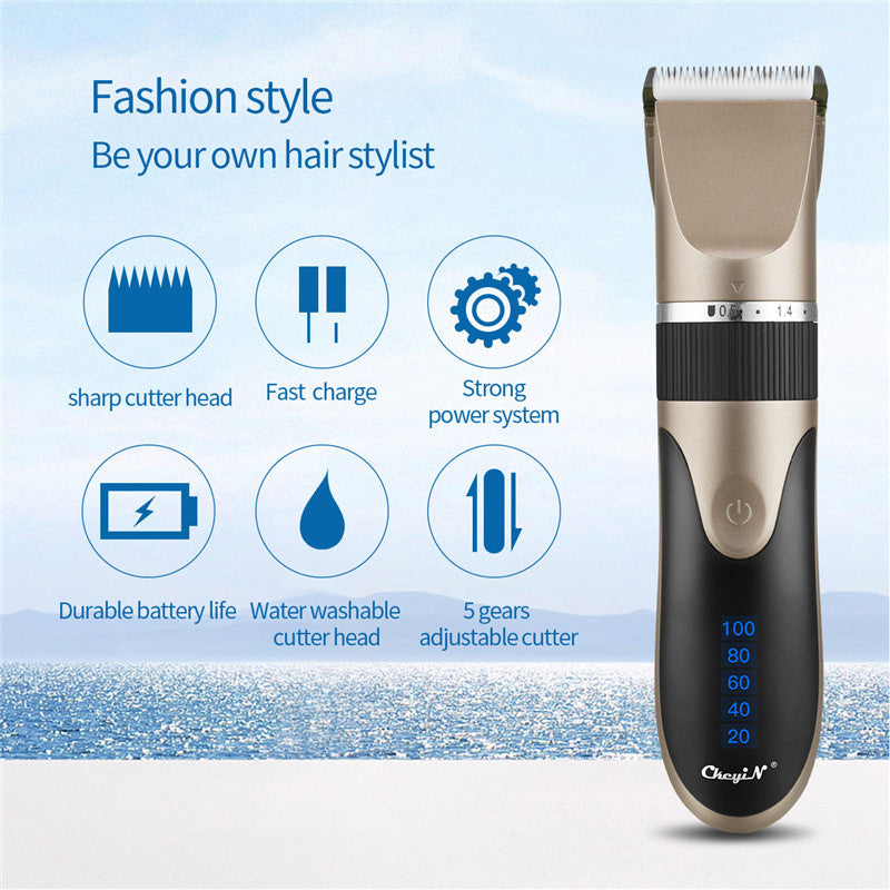 Household Electric Digital Display Hair Electric Hair Clipper