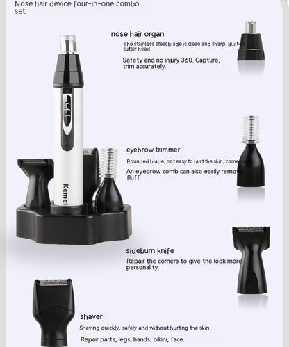 KM-6650 Multifunctional Electric Shaver Hair Clipper