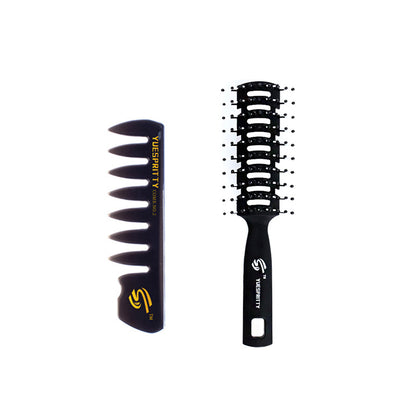 Men's Special Retro Back Head Texture Styling Oil Comb