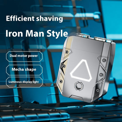 Fully Washable Men's Shaver Luminous Display Light Electric Shaver