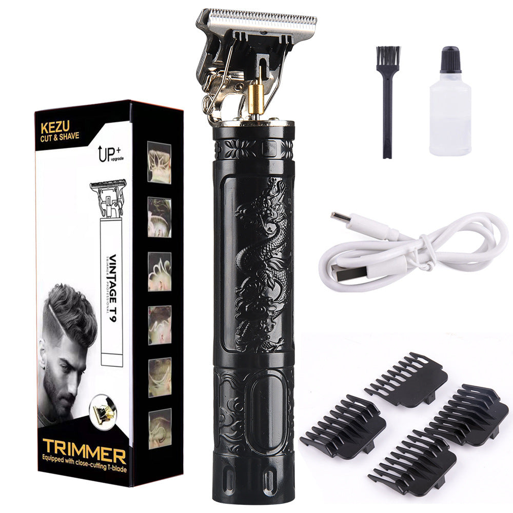 Hair Clipper Oil Head Carved Electric Hair Cutter Household Charging