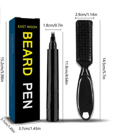 Waterproof Beard Pen Beard Filler Pencil And Brush