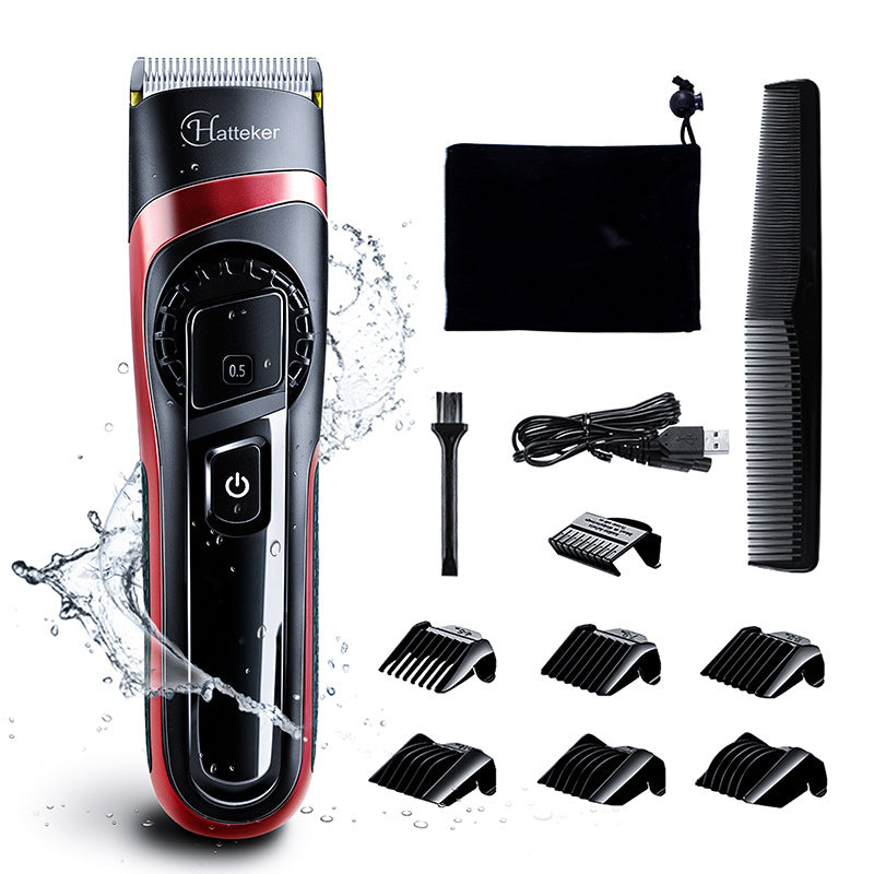 Electric Ceramic Hair Clipper USB Washable Fine Tuning