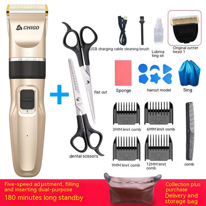 Home Children's Fashion Simple Hair Clipper Suit