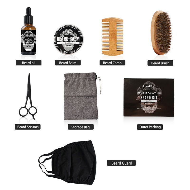 Beard Growth Kit For Men Thicker Mustache Grooming