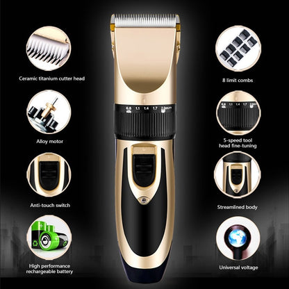 Rechargeable Electric Haircutting Ceramic Hair Clipper