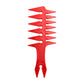 Men's Retro Electroplating Double-sided Oil Head Texture Comb