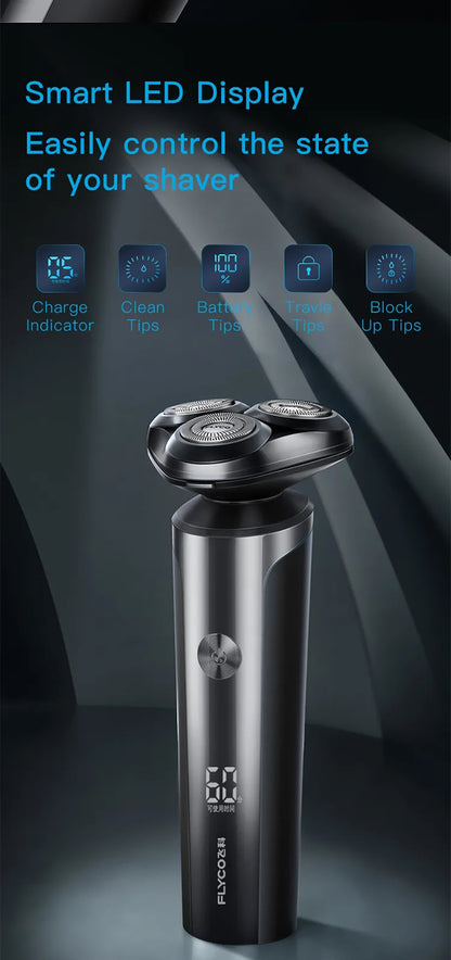 Electric Rechargeable Shaver, Full-Body Washable, Floating Razor