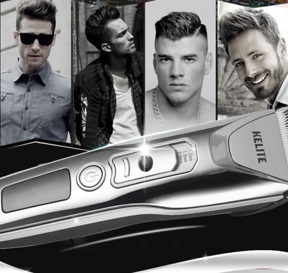 USB Rechargeable Hair Clipper With Adjustable Gear And Digital Display