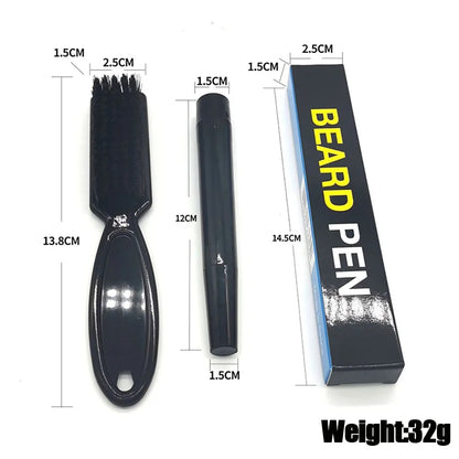 Travel Business Trip Plastic Box Four Jaw Beard Pen