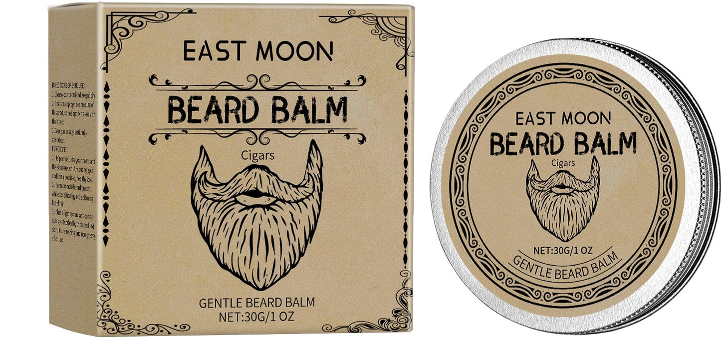 Cedar Wood Beard Balm - Natural Beeswax Coconut Oil Men's Beard Care Wax