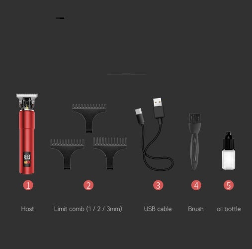 LCD Digital Display Small Portable Electric Clipper