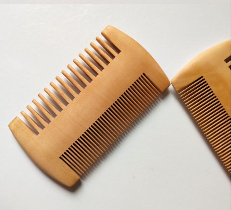 Simple Retro Double-sided Peach And Beech Comb