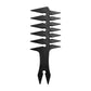 Men's Retro Electroplating Double-sided Oil Head Texture Comb